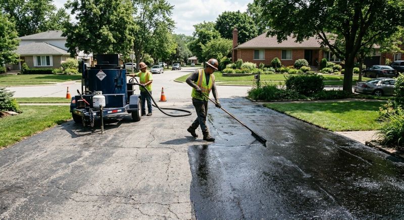 Blacktop Driveway Sealing in Denver, CO