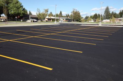 Concrete Parking Lot Striping in Alpharetta, GA